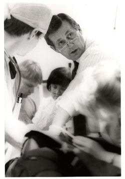 Archive photo of Dr. Donald (Don) Trunkey with other surgeons