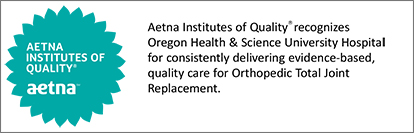 Aetna Institutes of Quality badge for OHSU Joint Replacement