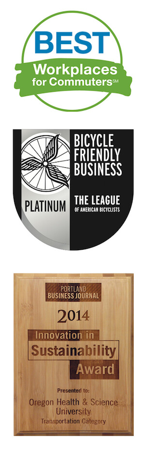 Transportation and Parking award badges
