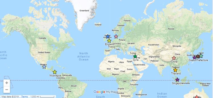 Map of the SON global partnerships