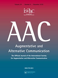 Front cover of the Augmentative and Alternative Communication (AAC) Journal.