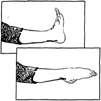 Ankle pumps exercise