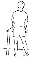 Standing hip abduction exercise