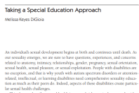 Cover page of taking a special education approach guide