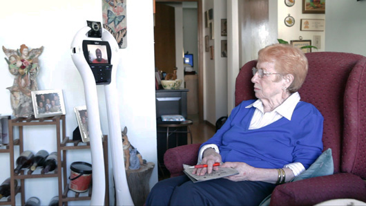 ORCATECH partnered with Intel to develop a stand-up robot that assists seniors in their homes