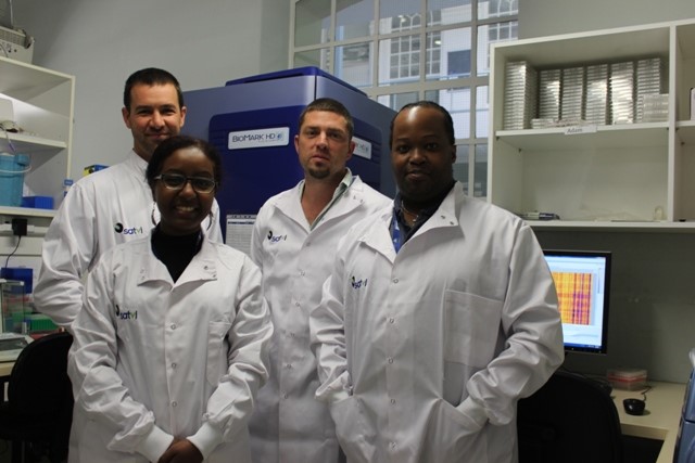 Dr. Lewinsohn's lab in South Africa