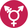 Icon of intersecting gender symbols