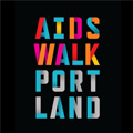 AIDS Walk Portland typographical logo