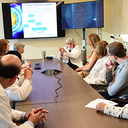 Providers meet and discuss melanoma-related cases