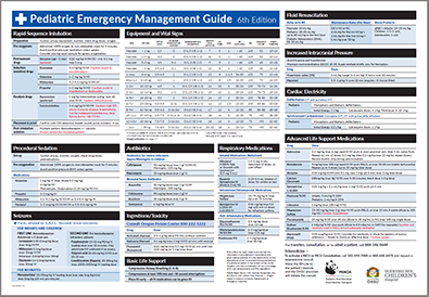 A preview image of Doernbecher Children's Hospital's Pediatric Emergency Management Guide Poster