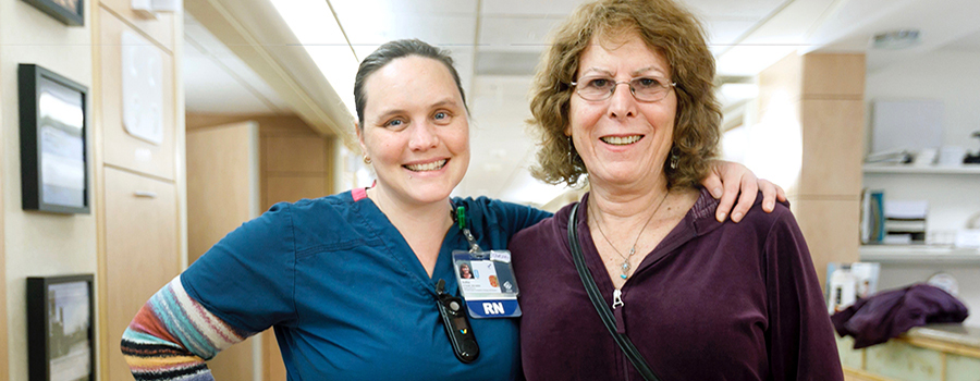 Julia O’Neill, RN, and Jean Bryant.