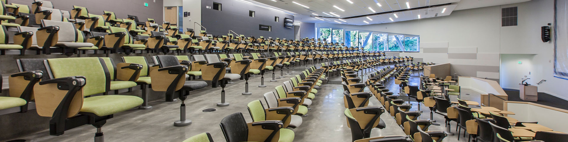 Image of a lecture hall. 
