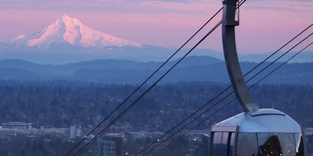 Picture of the Tram and Mount Hood
