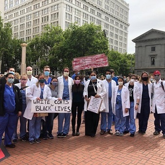 Otolaryngology Residents at a Black Lives Matter Protest