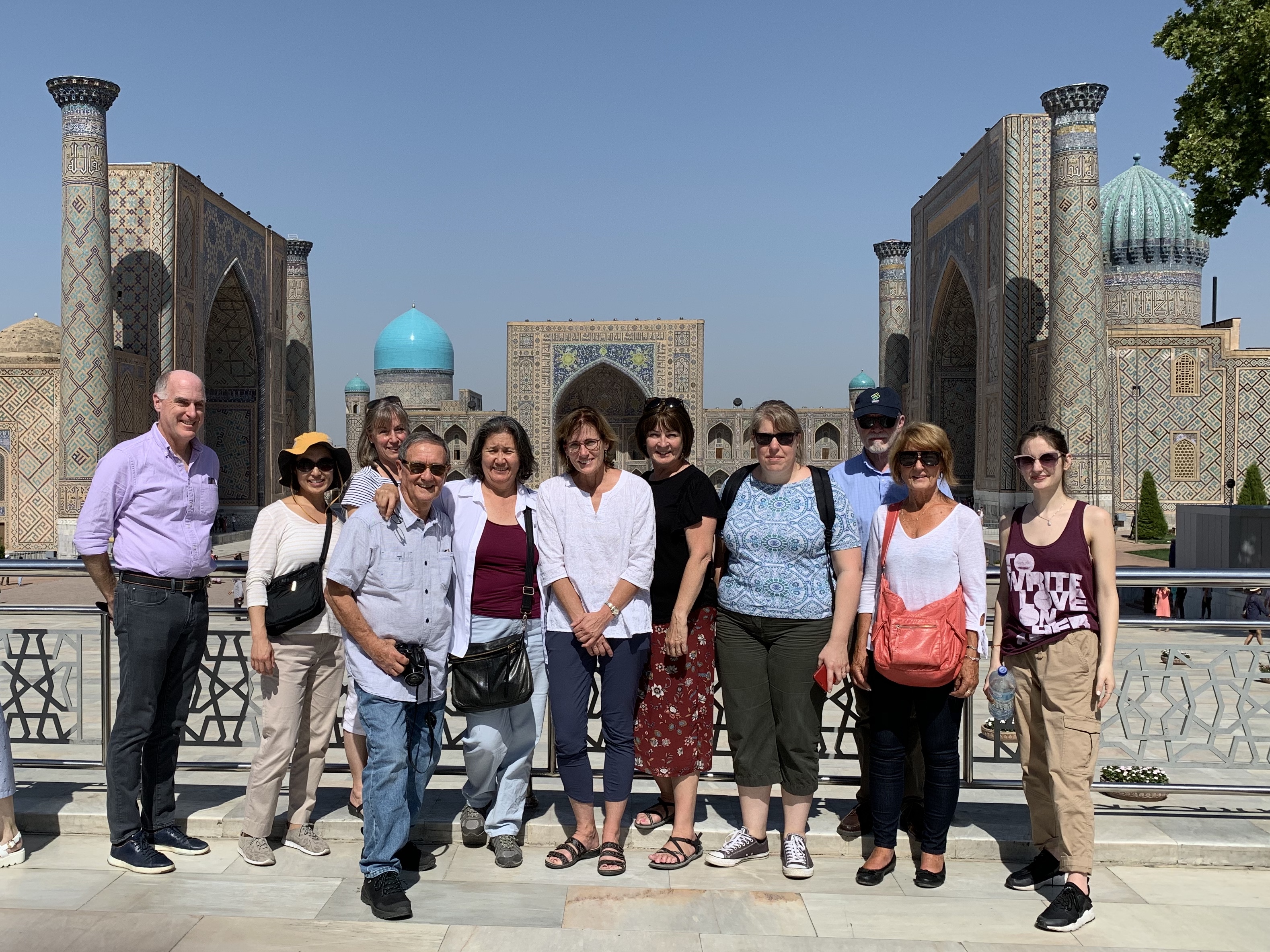 Group of Moore Institute researchers and staff in Uzbekistan
