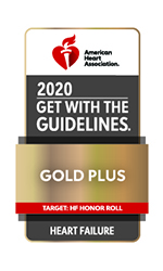 KCVI Cardio American Heart Association (AHA) Get with the Guidelines Gold Plus Badge