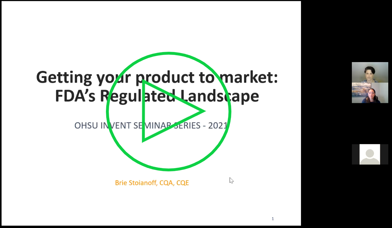 The FDA Regulated Landscape - Title Slide