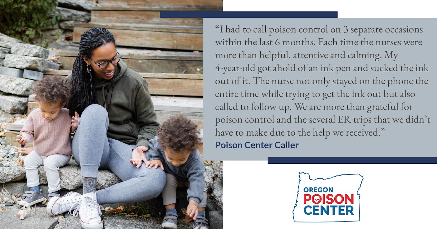Poison control is here to help families with poison emergencies like this mom and her two children