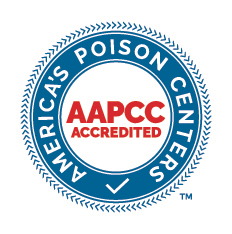 A blue circle surrounds the AAPCC accreditation seal