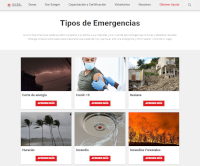 Red cross disasters landing page