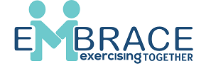 EMBRACE Exercising Together Study, teal and while