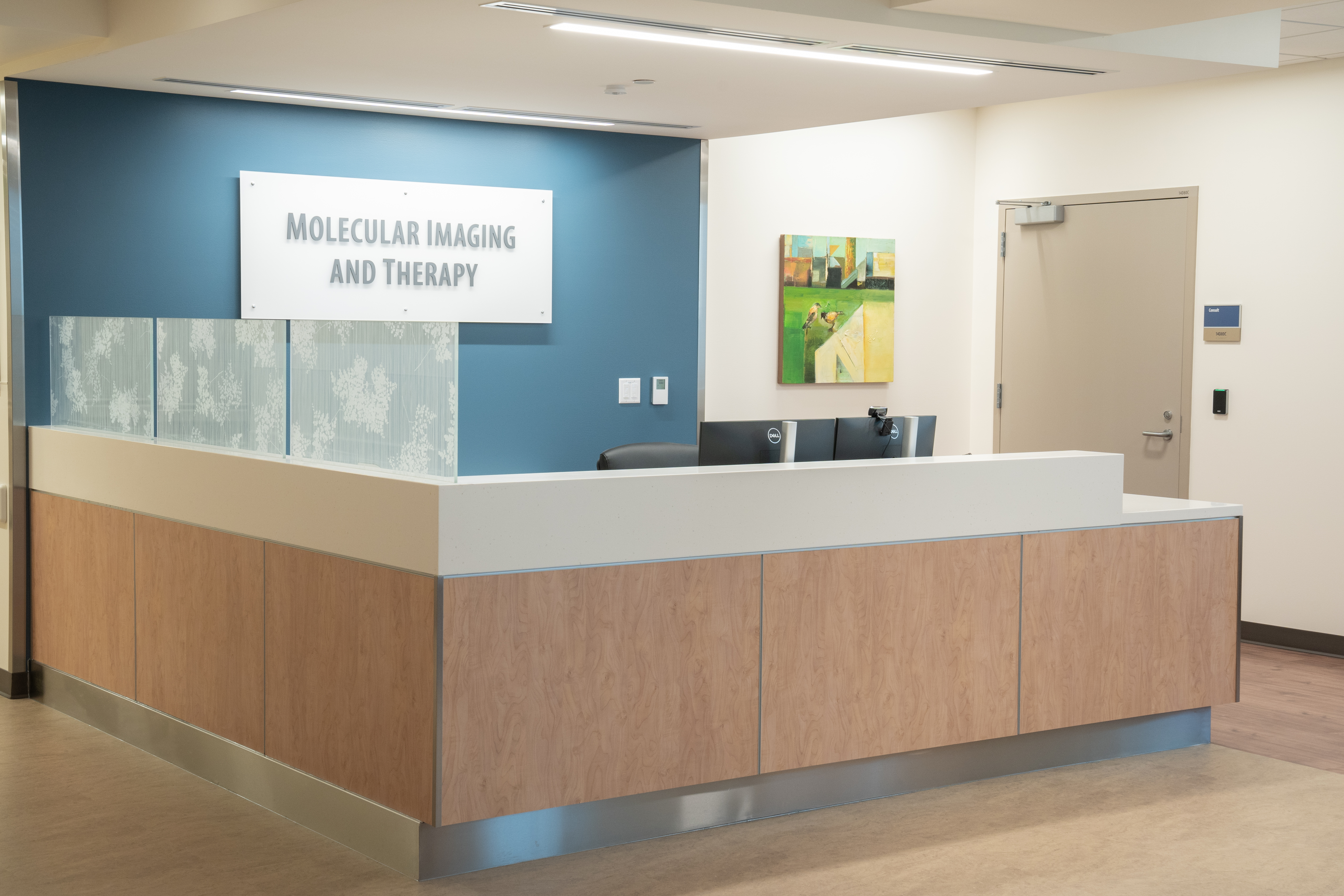 Molecular Imaging and Therapy Clinic check in desk