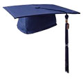Graduation cap with a tassel