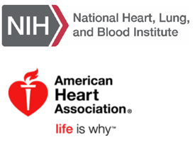 NIH and AHA logos