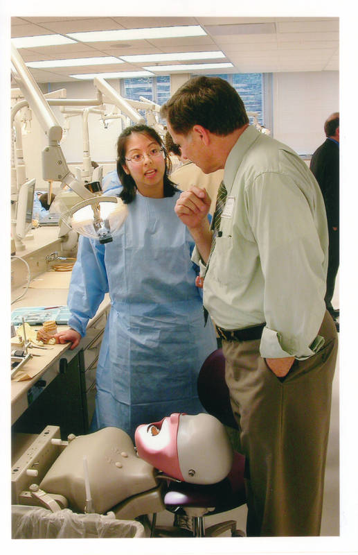 Visiting the dental school, 2009