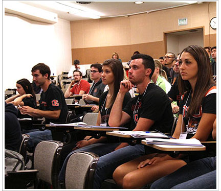 Students in a classroom