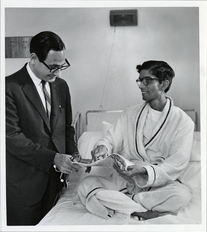 Dr. Albert Starr with one of the first patients to receive an artificial heart valve