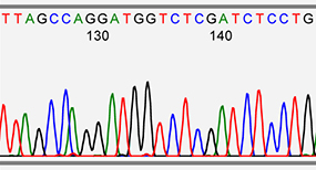 DNA sequencing graphic