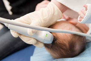 Baby getting a head Ultrasound