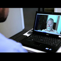 OHSU Brings Stroke Follow Up Care to the Home - viewing care via laptop screen