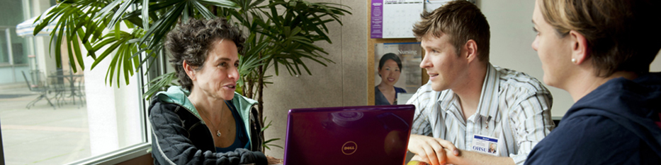 Philosophy students collaborating at a table