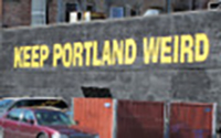 keep portland weird sign