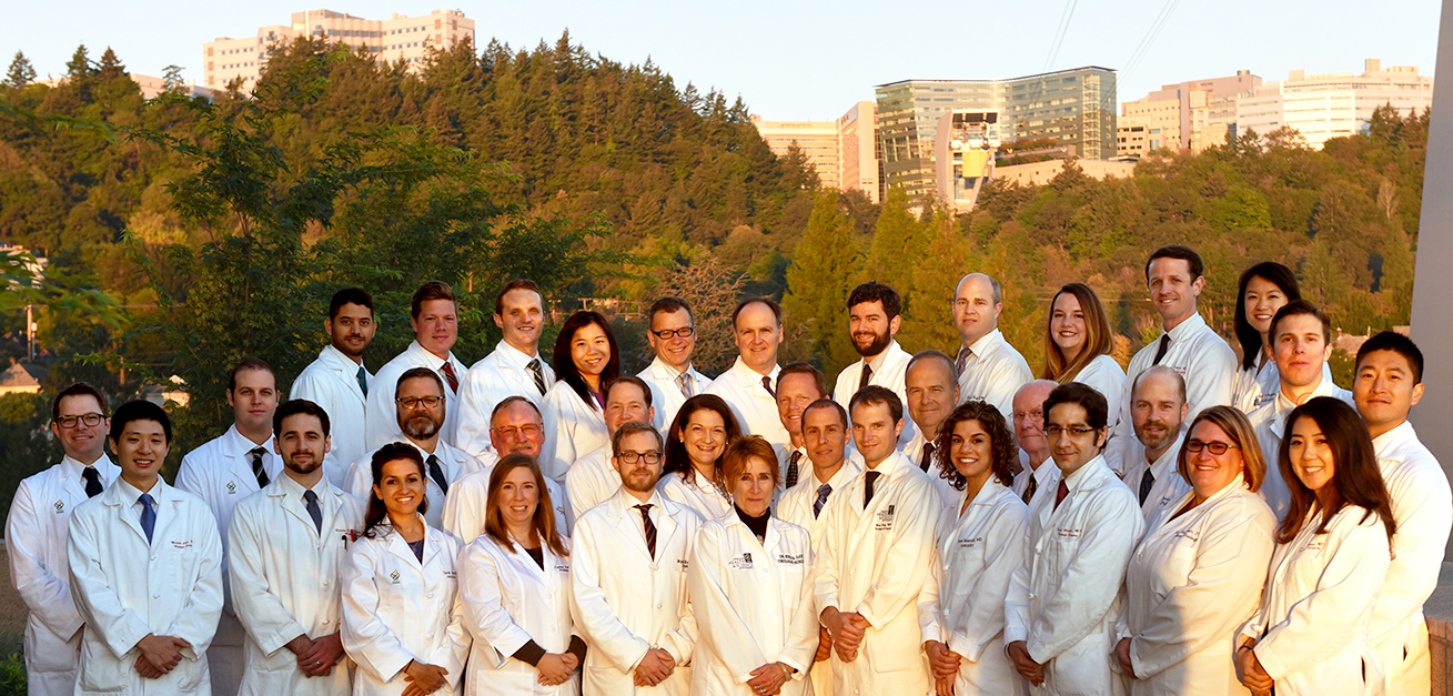 Department of Urology providers pose for a team photograph