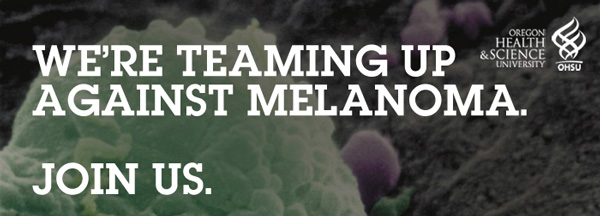 War on Melanoma banner "We're teaming up against melanoma, join us."