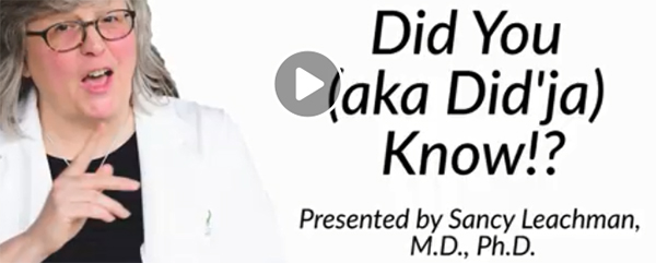 A thumbnail of a video for Dr. Sancy Leachman's Did You Know!? series