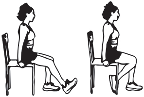 seated knee flexion