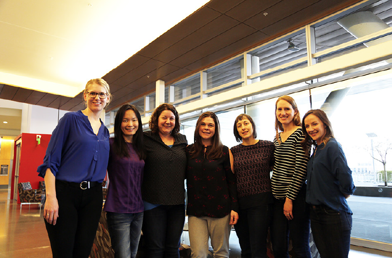 group shot of seven Women in Science members