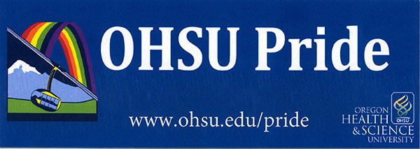 OHSU Pride banner/logo design, 2011. New acquisition.	