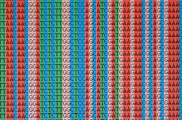 Colorful graphic of DNA
