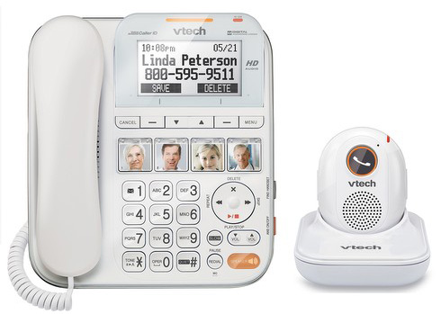The VTech Careline, a telephone system ORCATECH developed in partnership with Careline