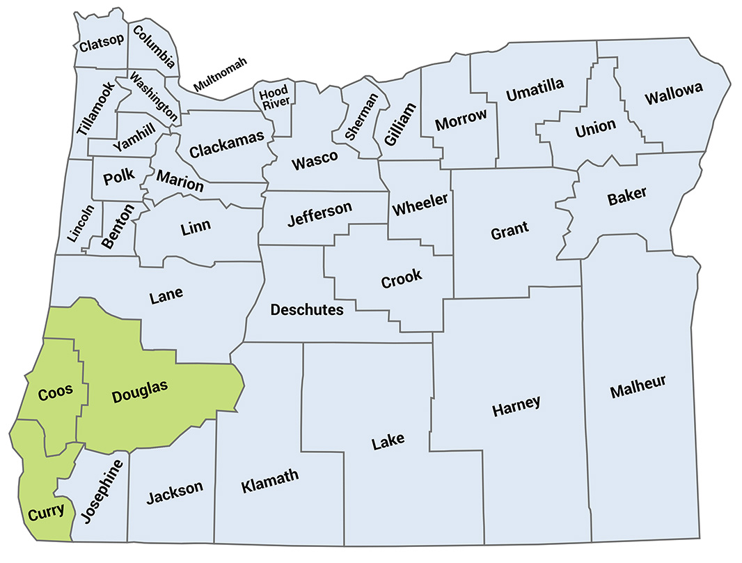 New South Coast liaison region map