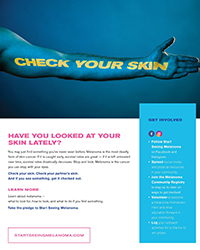 A flyer for Start Seeing Melanoma™