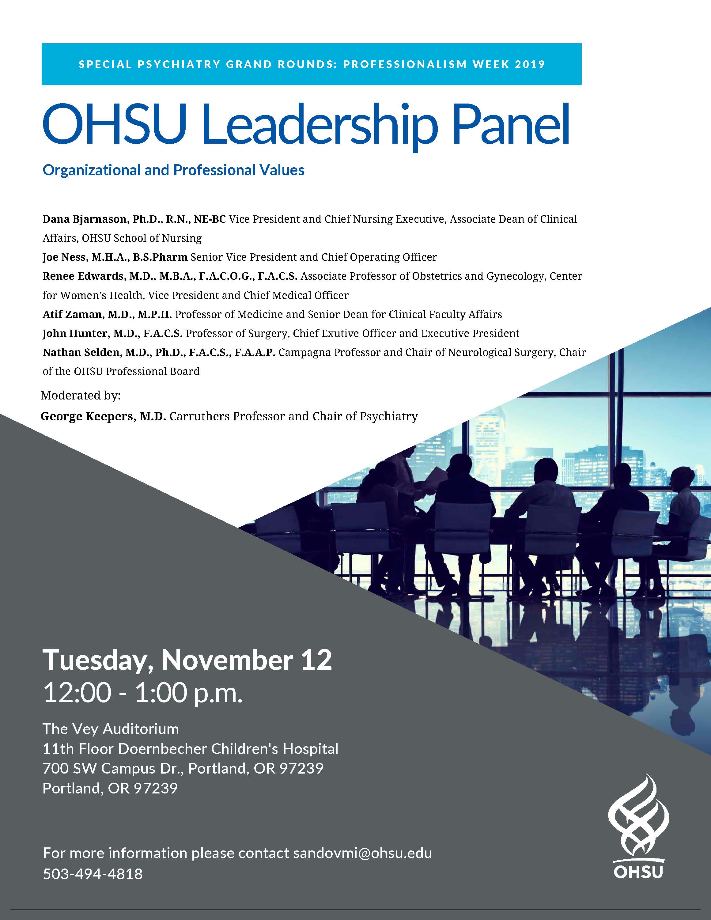 OHSU Leadership Psychiatry Grand Rounds