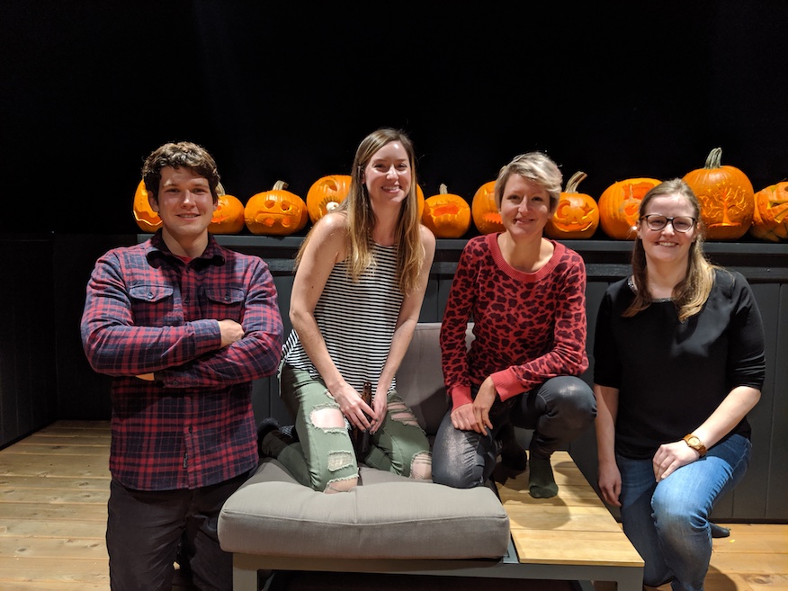 The Rauch Lab at our pumpkin carving party