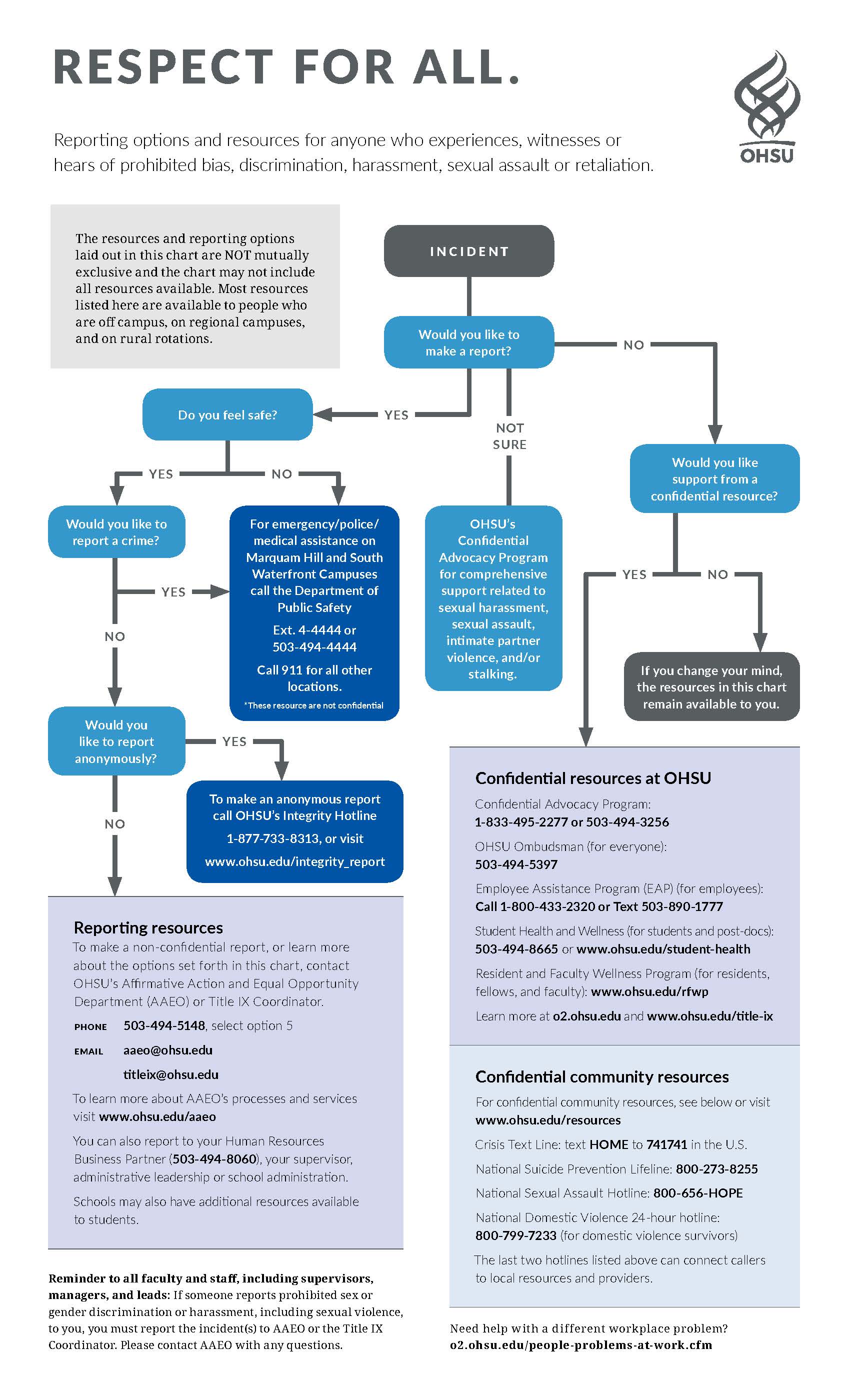 Respect For All Flowchart 