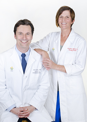 A photo of Drs. Jens Berli and Christina Milano, of OHSU's Transgender Health Program.